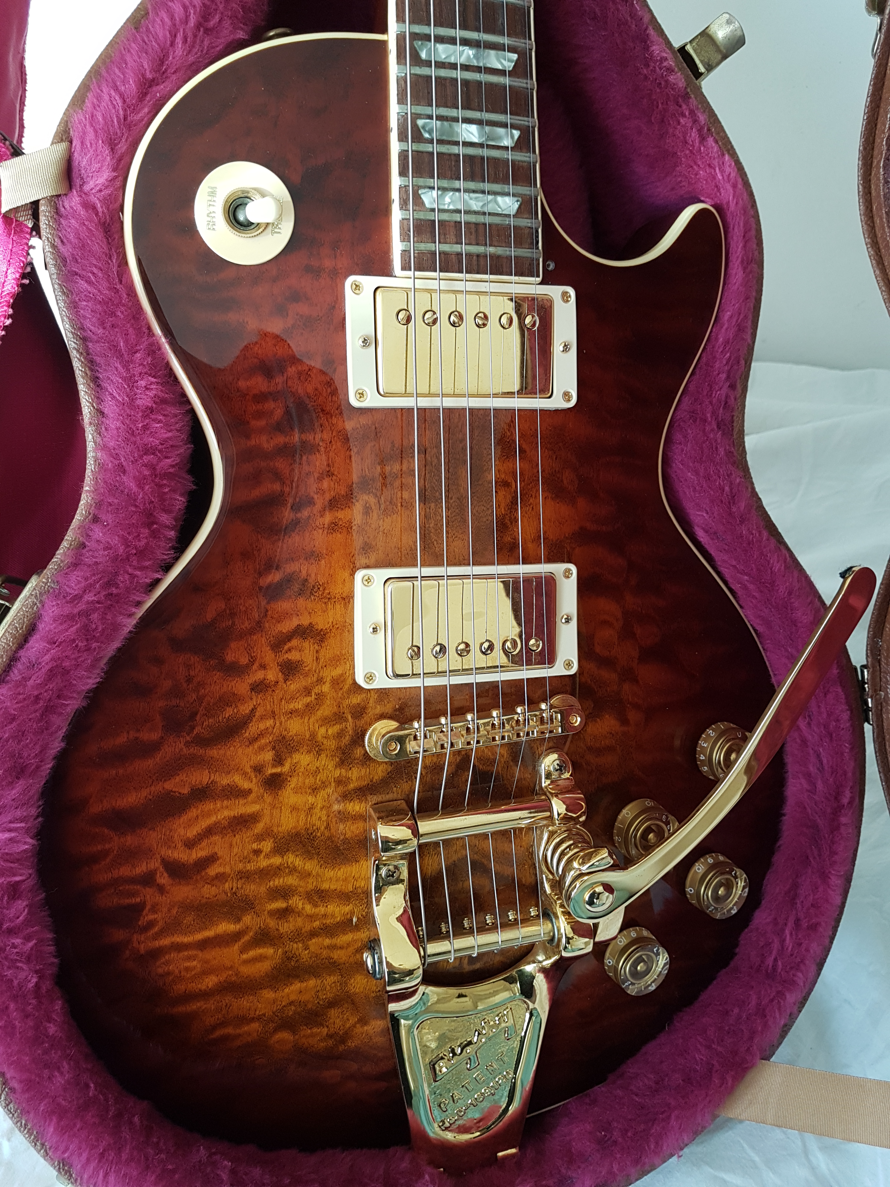 Gibson Les Paul Standard 1983 Tobacco Burst Quilt Bigsby