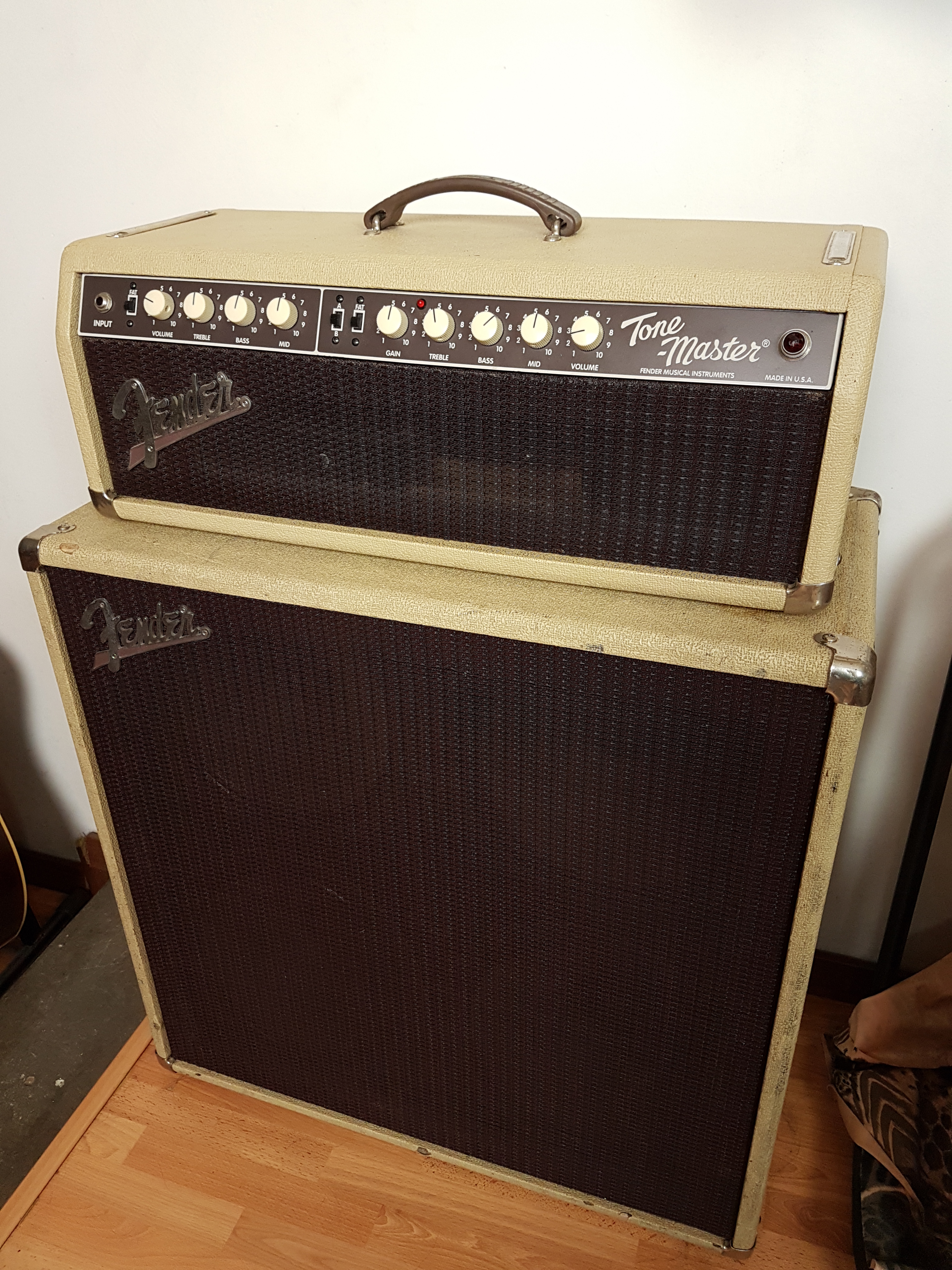 90's Fender Tone Master custom shop 100W Head + Cab RARE 